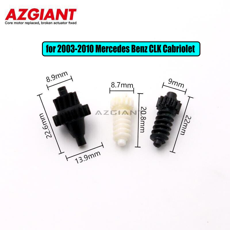 Side mirror adjustment motor gear kit for 2003-2010 for Mercedes-Benz CLK Cabriolet