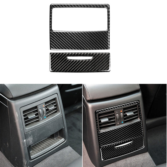Carbon fiber outlet of rear air conditioning trim for BMW E90 2006-2011