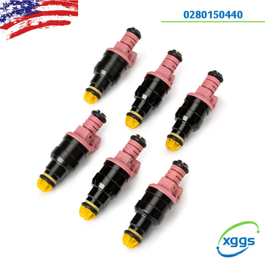 6-Piece Fuel Injector Kit for 1996-2000 for BMW 328i 528i Z3 M3 2.8L 3.2L (0280150440) - new