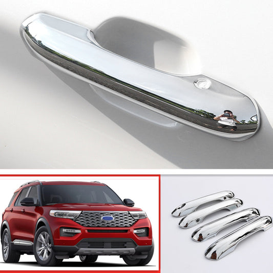 for Ford Explorer 2020-2023 Chrome Car Exterior Door Handles Cover molding Trim
