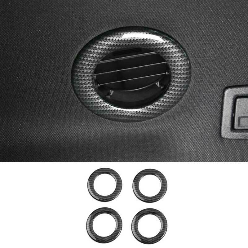 4x Carbon Fiber Car Rear Air Outlet Vent Cover Trim for Ford Explorer 2011-2019