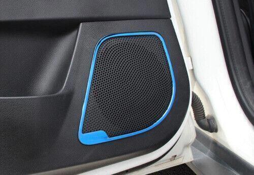 4P Inner Door Speaker Frame for Ford Focus ST RS 2012-18 Blue Steel Cover Trims