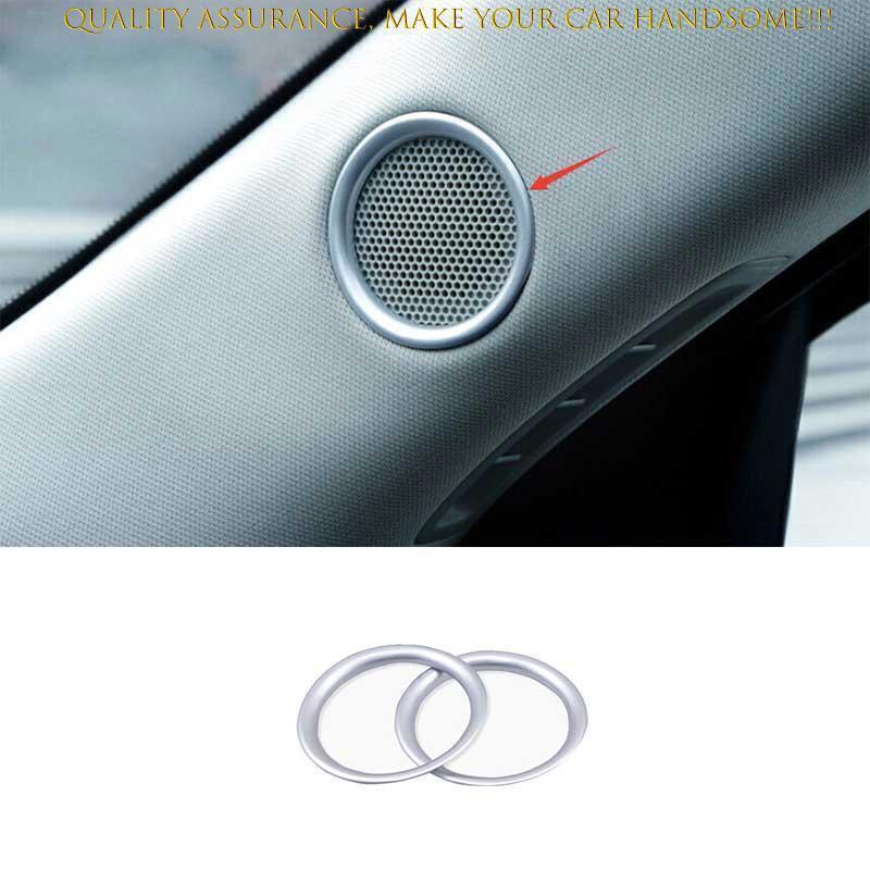 for Mazda CX-5 CX5 2017-24 Matt Silver A Pillar Horn Speaker Sound Cover Trim 2X