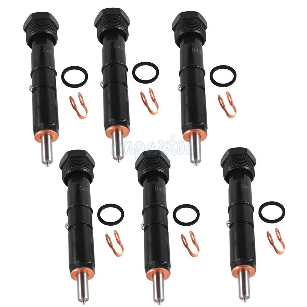 6PCS Fuel Injector For 300 Marine 12 Valve 5.9L 50HP 0432133864