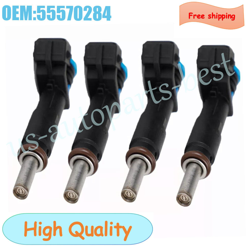 4Pcs New Fuel Injectors Fit for Chevrolet for Cruze Sonic 1.8L 2011-16 55570284