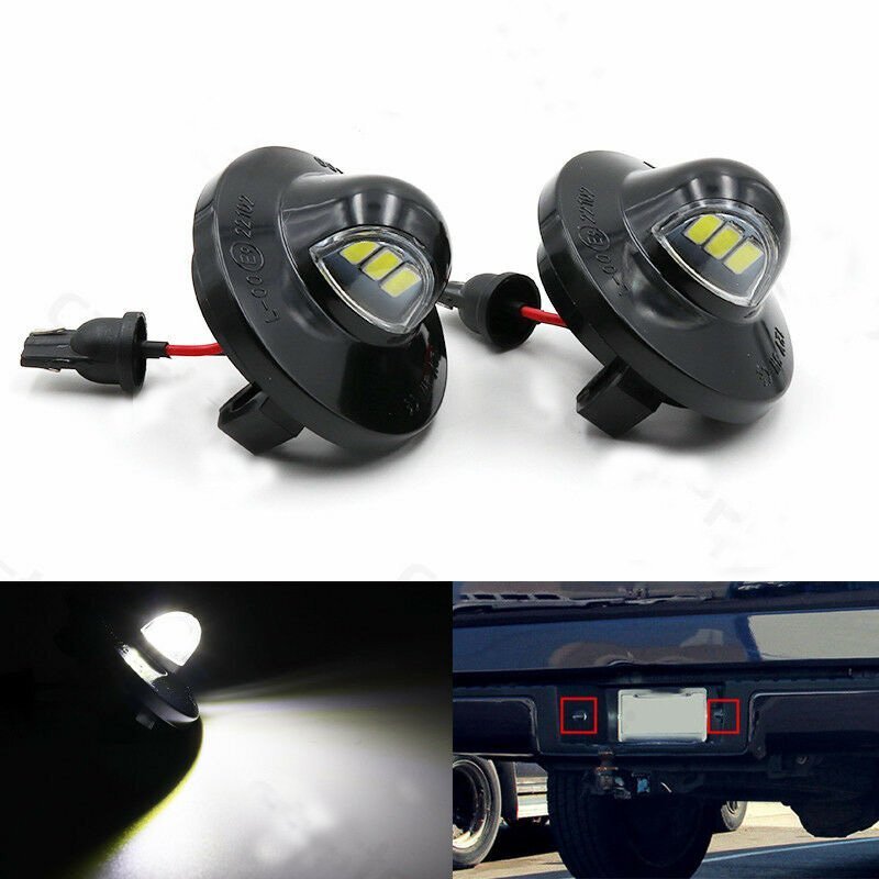 2x LED License Plate Light for Ford F150 F250 F350 Tag Lamp Assembly Replacement