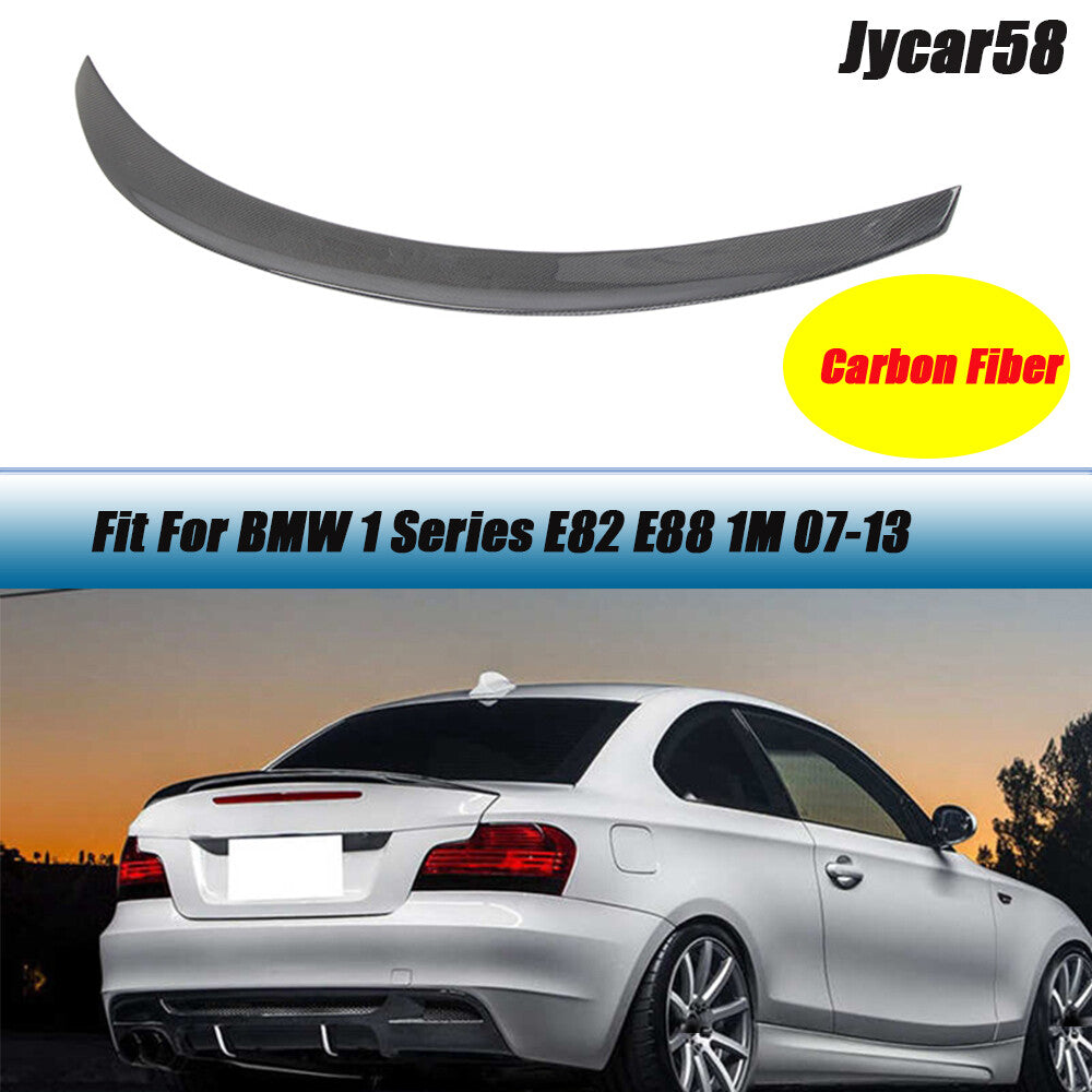 Carbon Fiber Rear Trunk Spoiler Boot Wing Fit for BMW E82 E88 120i 125i 135i