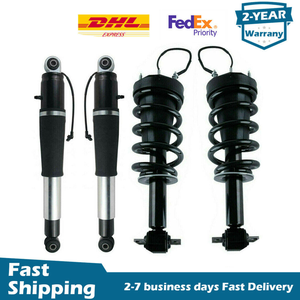 4X Front Rear Shock Struts Assys Fit for Yukon for Chevy Suburban for Cadillac for Escalade 15