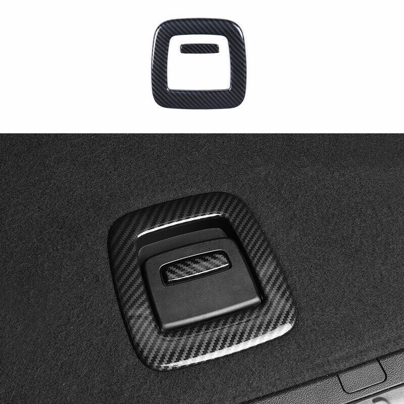 for BMW X3 G01 2018-21 ABS Carbon Fiber Inner Rear Door Trunk Handle Cover Trim
