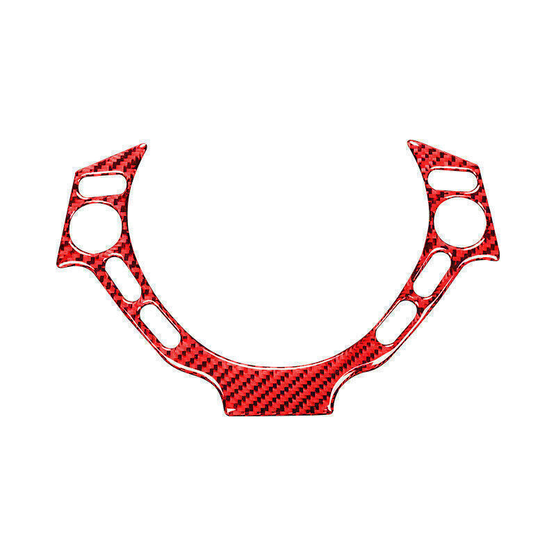 Steering Wheel Button Frame Trim for Nissan GTR R35 2009-2016 Red Carbon Fiber