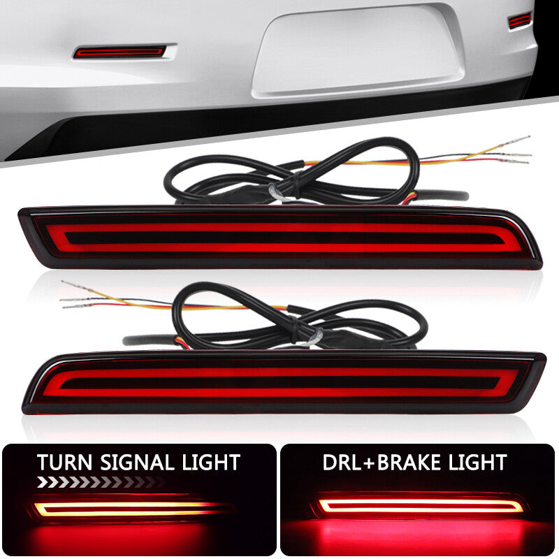 LED Rear Bumper Reflector Brake Tail Light Lamp for Chevrolet Malibu 2013-2015