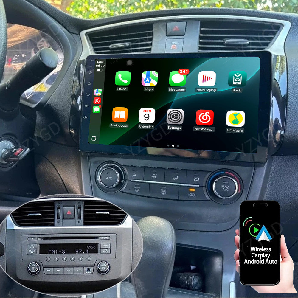 Android Carplay Car Radio for Nissan Sentra 2012-2018 Multimedia GPS Navi Screen