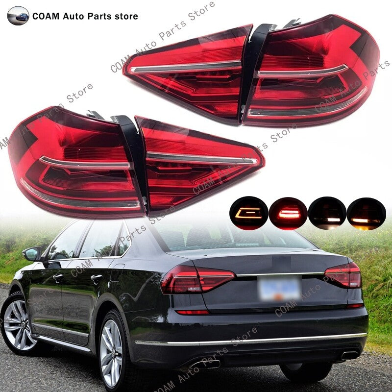 Left and right rear taillight assemblies are suitable for Volkswagen for Passat B6 sedans from 2016 to 2017.