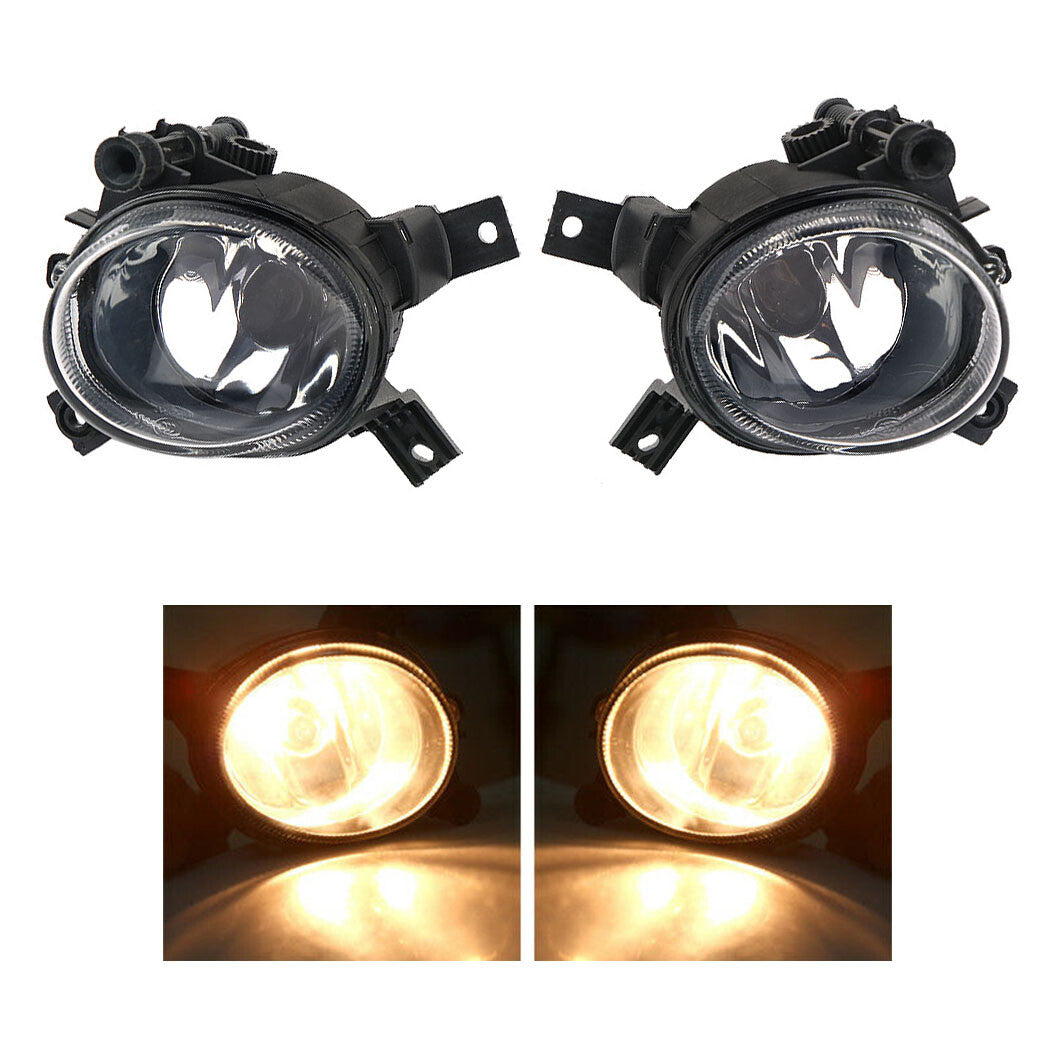 2 fog light front bumper driving light strip bulbs suitable for 2005-08 for Audi A4 B7 with clear lens