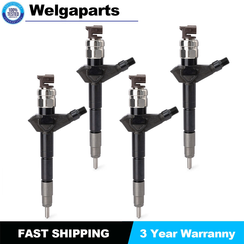 4X Common Rail Diesel Fuel Injector 095000-6250 for Nissan YD25 Navara Engine