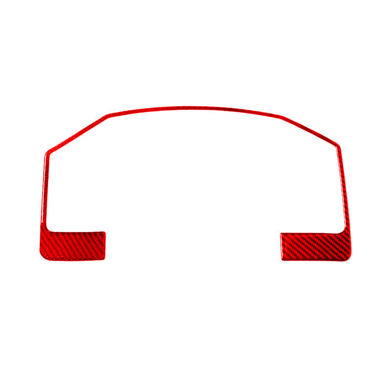 Red Carbon Fiber Speedometer Surround Cover Trim for Dodge for RAM 1500 2009-2012