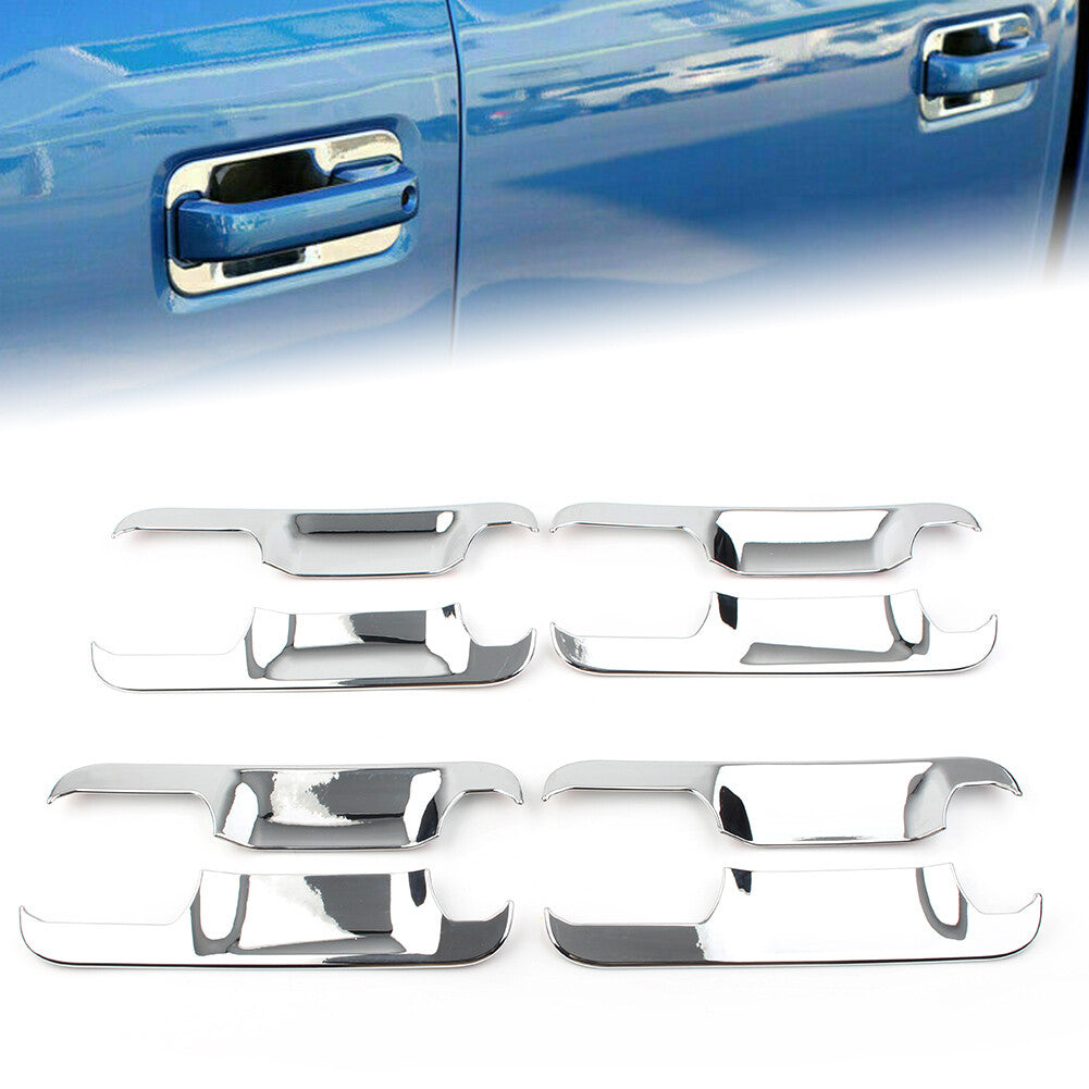 8pcs/set Exterior Door Handle Bowl Cover Trim Chrome ABS Fit for Ford F150 2015-2019