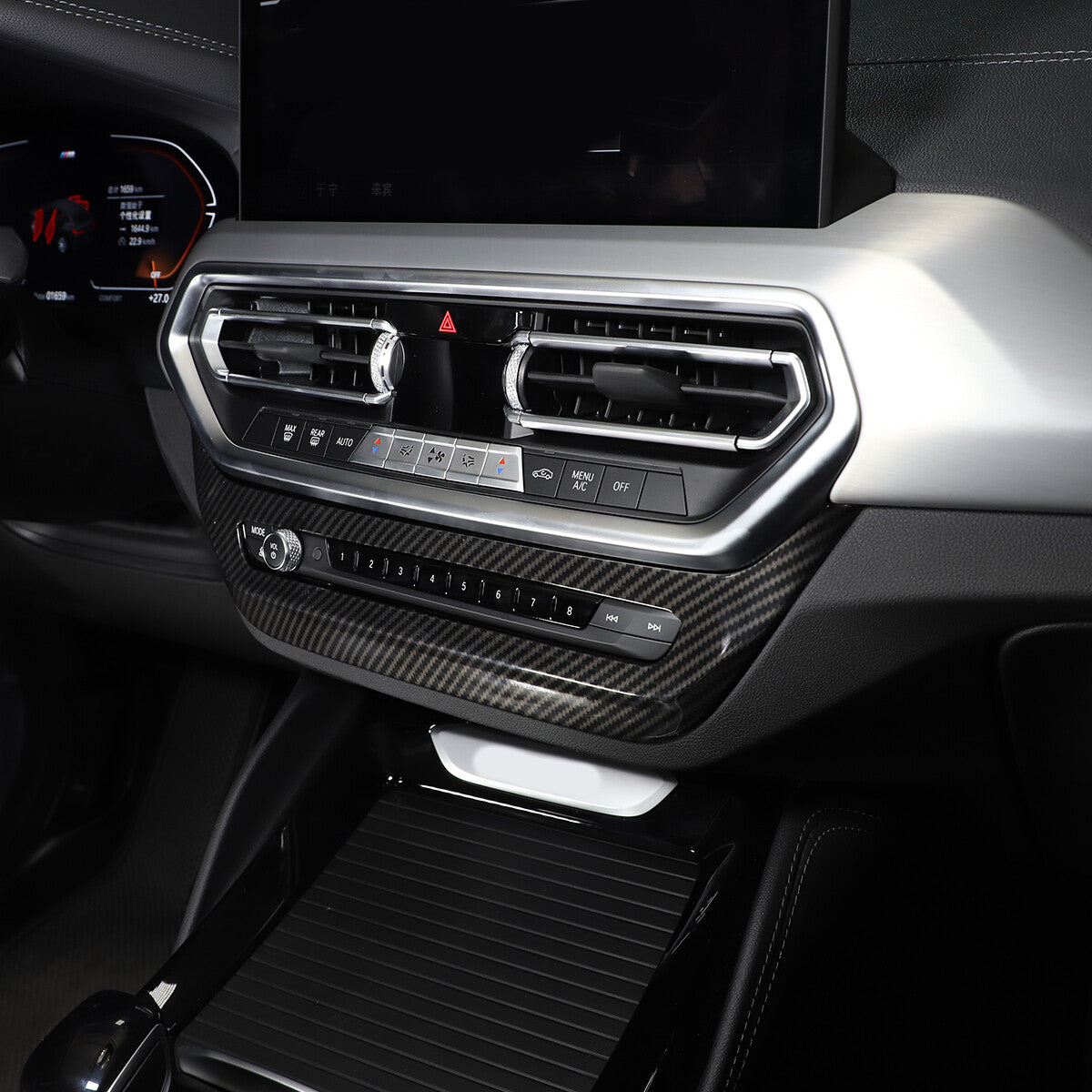 Sleek black exterior front grille trim bar for Land Rover for Defender 20-21 USA