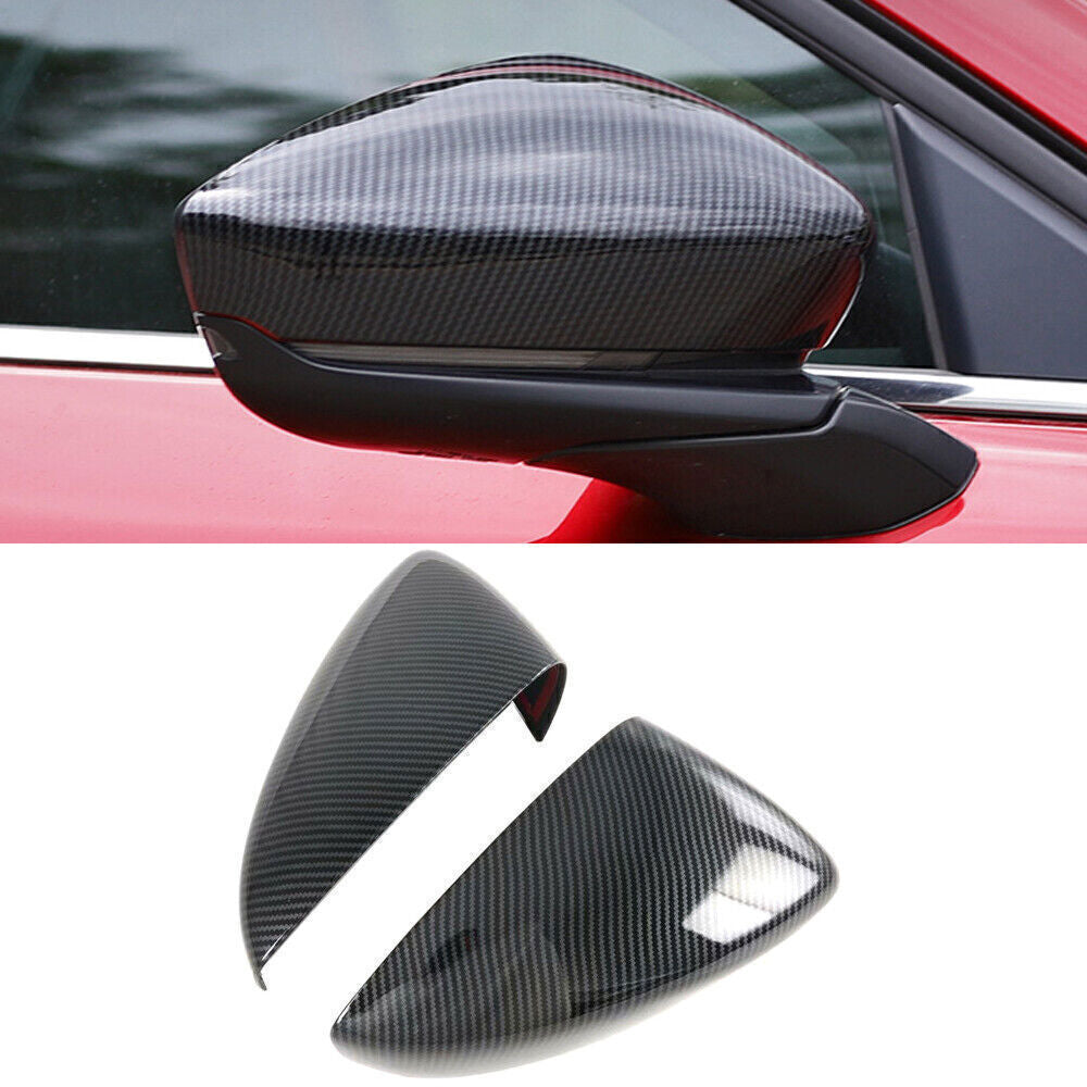 for Mazda CX-50 2023-25 ABS Carbon Fiber Side Rearview Mirror Caps Cover Trim 2X
