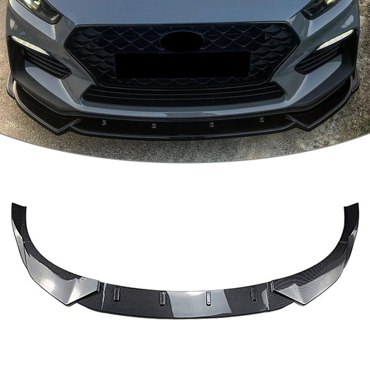 Front Bumper Lip Spoiler Splitters Carbon for Hyundai I30N MK3 Hatchback 2017-19