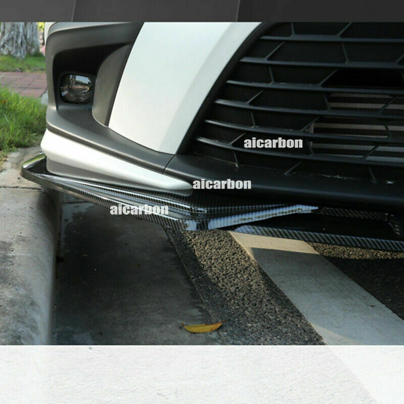 for Honda for Civic 2022-23 Carbon Fiber Front Bumper Lip Splitter Spoiler Protector