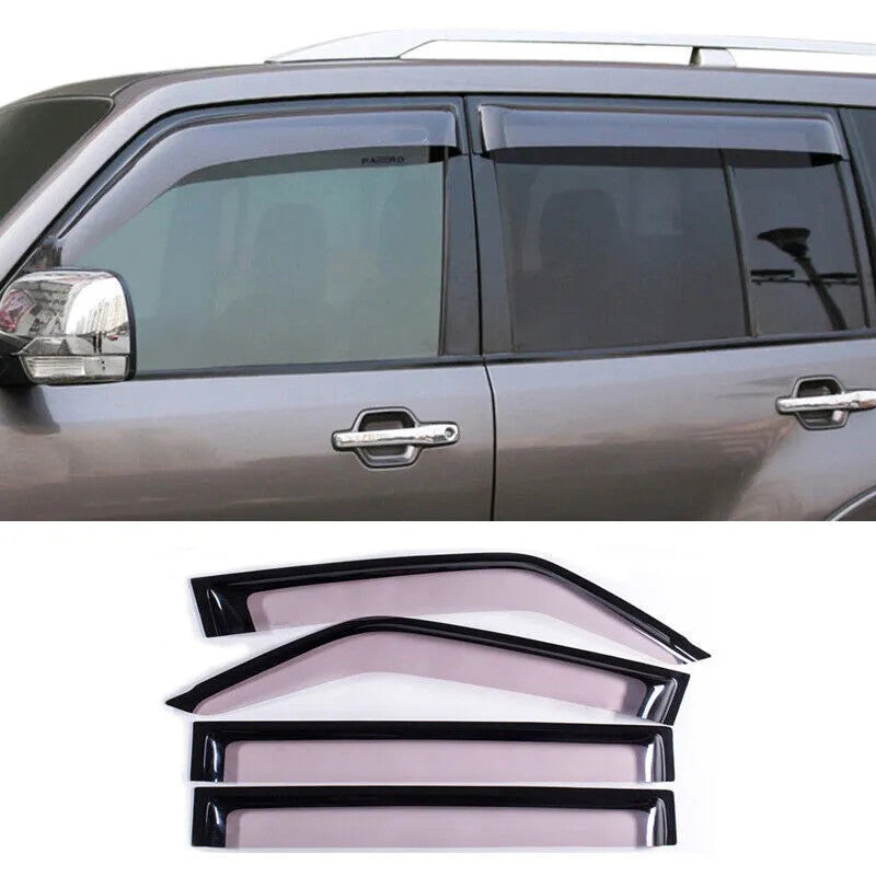 for Mitsubishi Pajero V93 V97 V73 V75 V77 Window Visor Sun Rain Deflector Trim4