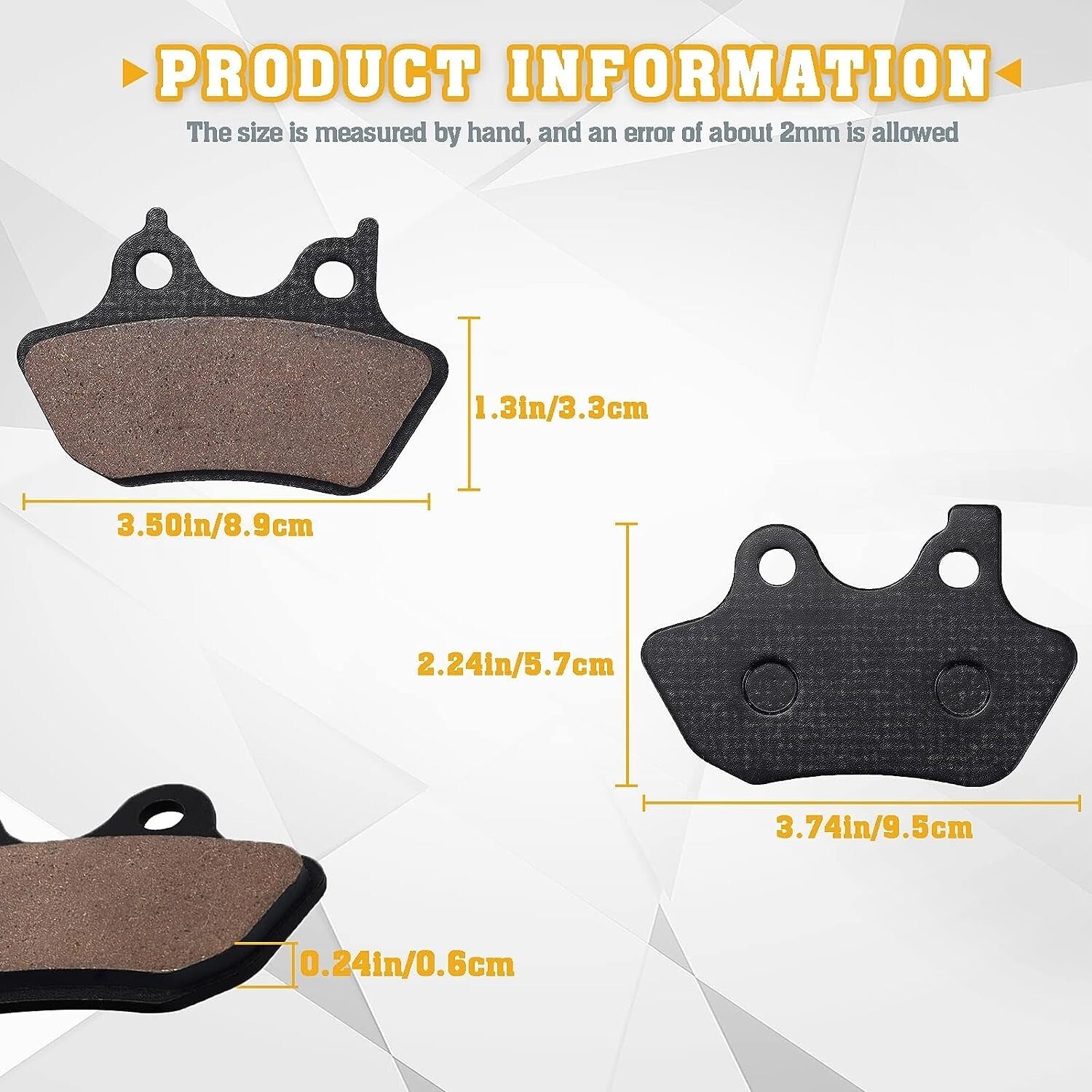 Brake Pads for Harley Davidson Fat Boy/Dyna Electra Glide/Sportster XLH883R/FXST
