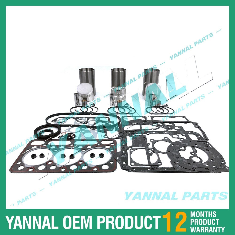 D1402-IDI Overhaul and Reconstruction Kit with Complete Gaskets for Kubota Diesel Engines