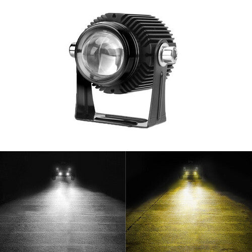 LED Dual High Low Beam Headlight Spotlight Fits For Motorcycles Cars Trucks Boat