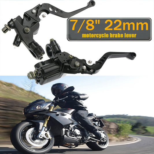 Brake and clutch master cylinder kit reservoir rod universal 7/8 inch motorcycle