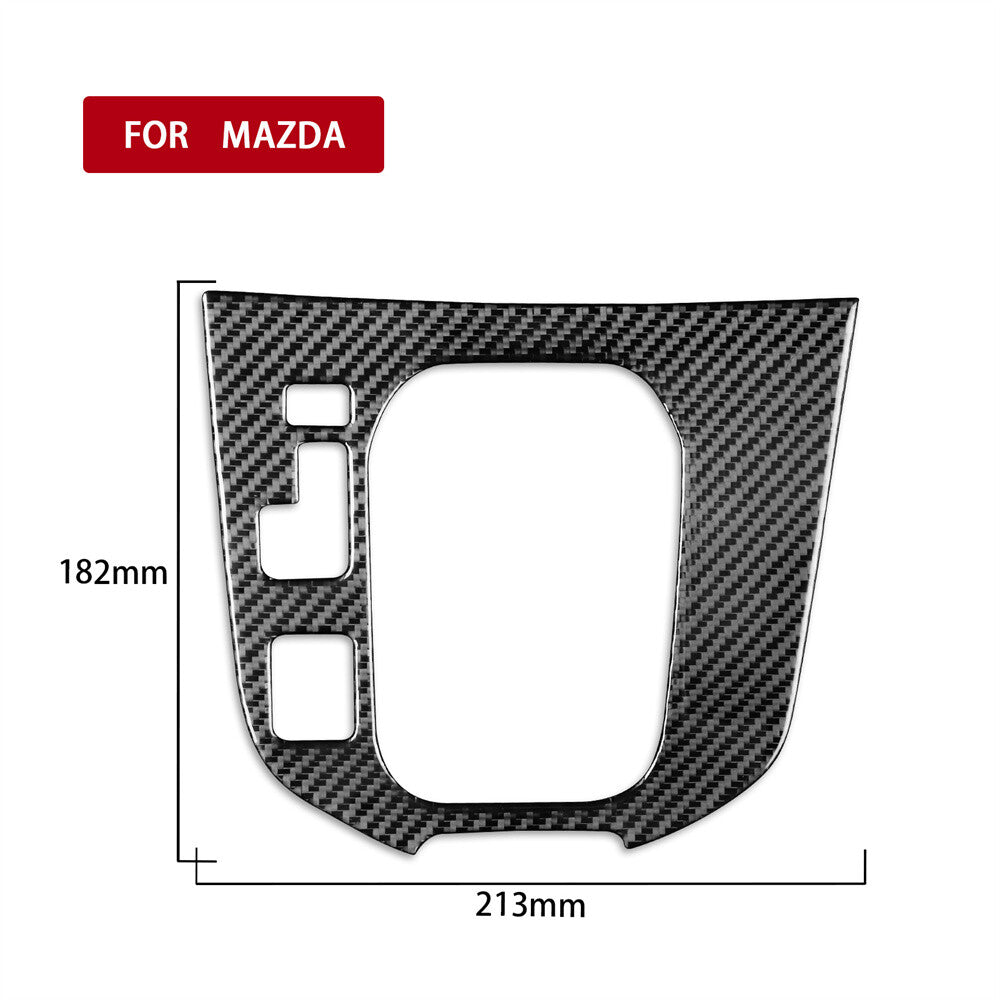 Carbon Fiber Central Control Gear Shift Panel Cover for Mazda CX-9 2016-2022 LHD
