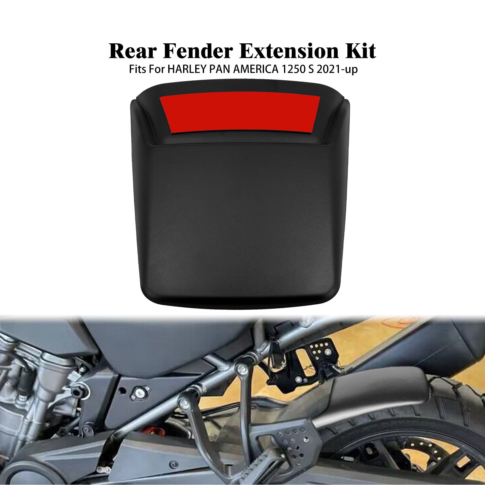 Rear Fender Extension Mudguard Fit for Harley Pan America 1250 RA1250S 2021-2023