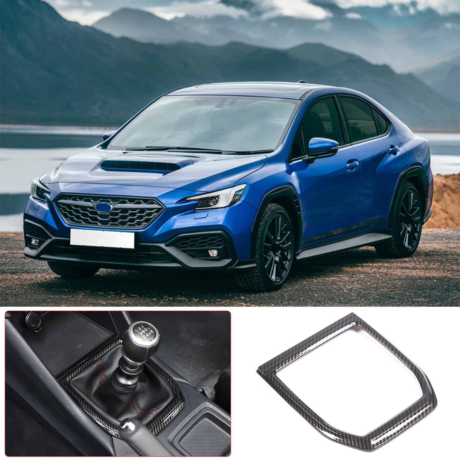 Genuine carbon fiber interior door kick guard cover trim for Corvette C8 20-24