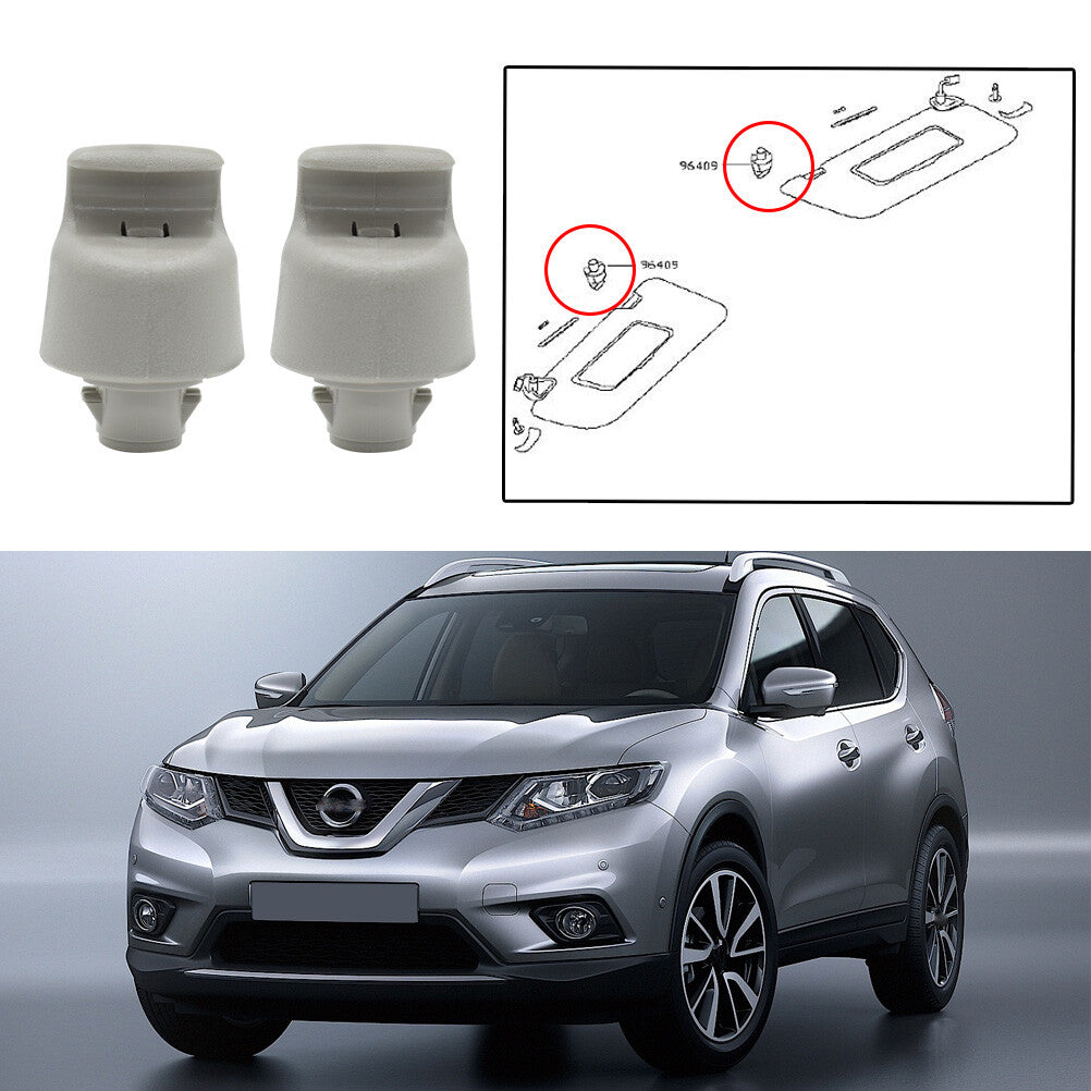2X Sun Visor Clip LH RH for Nissan Titan Murano Pathfinder Teana Armada X-Trail