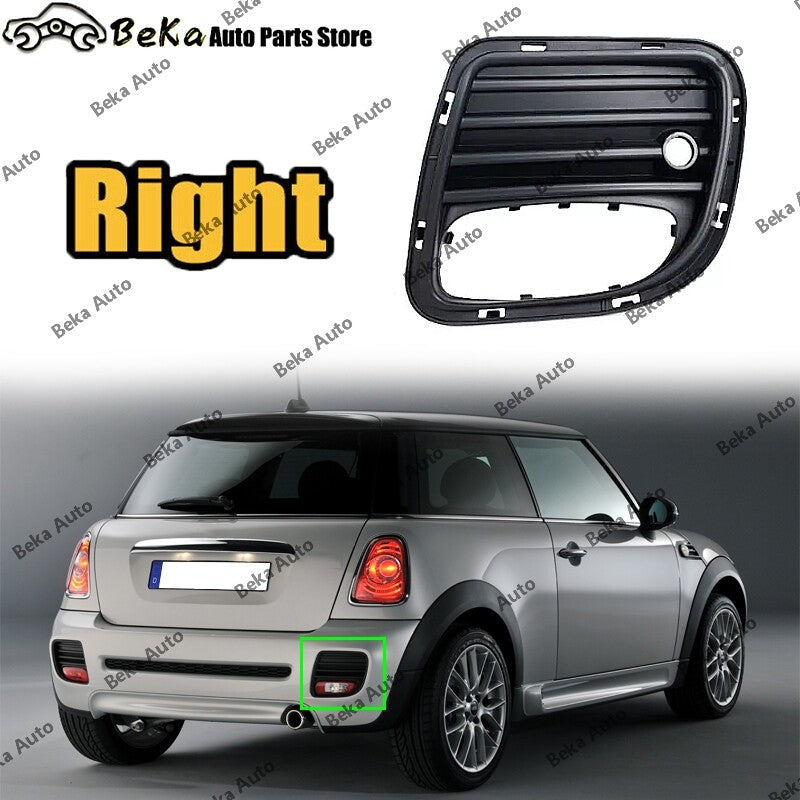 1x Right Rear Bumper Fog Light Frame for BMW for MINI R56 R57 R58 R59 JCW 2005 - 2015