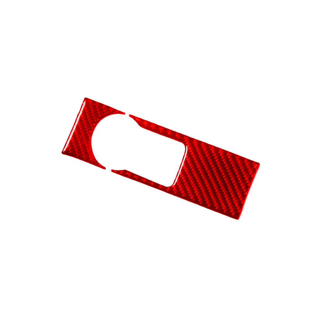2Pcs Red Carbon Fiber Dim Light Control Cover Trim for Chevrolet Sonic 2012-2016