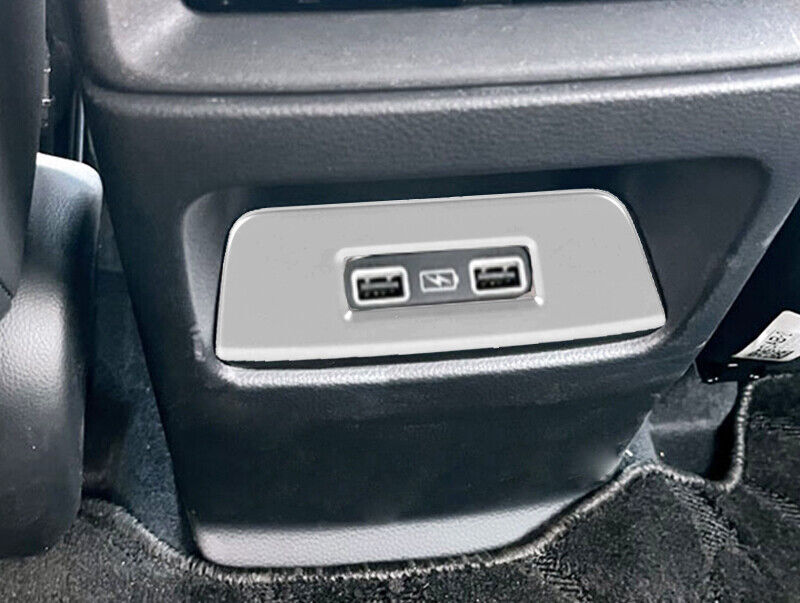 Matte Silver Control Frame Trim Rear USB Socket ABS for Honda CRV CR-V 2023-2024