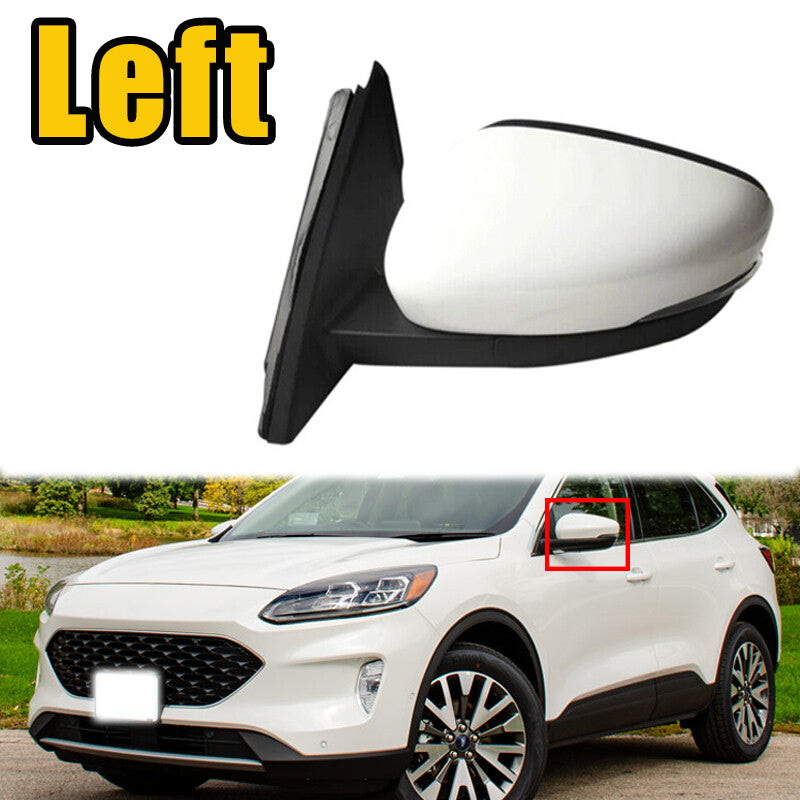 1 Pcs Power Heated Mirror Assembly White Left for Ford Escape 2020-2023 11Pin