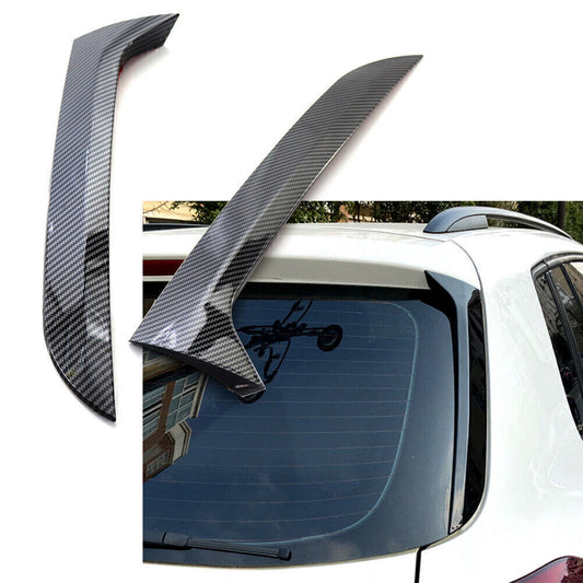 Rear Window Side Spoiler Canard Splitter Trim Carbon Fit for VW for Tiguan MK1 2007-2016