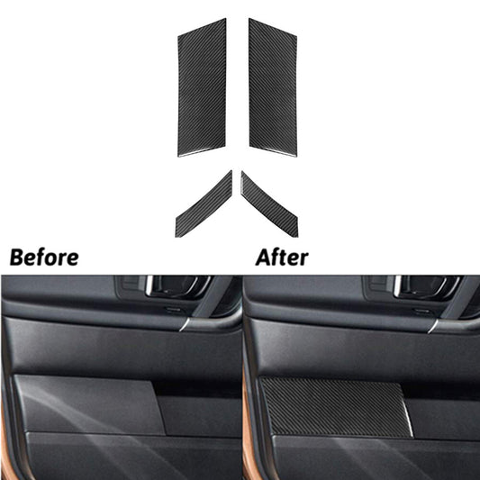 4Pcs Carbon Fiber Door Panel Trim for Land Rover Discovery Sport 2015-2019