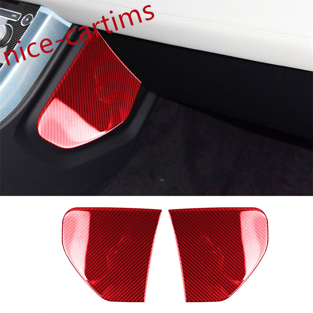 Red Carbon Fiber Center Console Side Panel Trim For LR for Range Rover Sport 2014-17