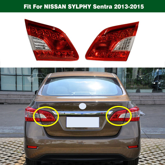 LeftRight Inner LED Rear Tail Light Taillamp for NISSAN SYLPHY Sentra 2013-2015