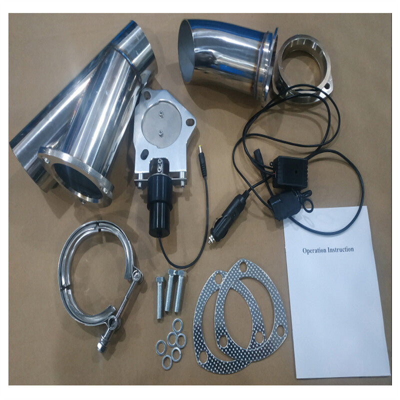 2.25 Stainless Exhaust Valve Control Motor Dump Valve Kit Manual Switch