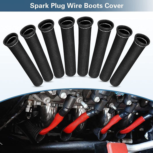 8-Piece Spark Plug Wire Heat Insulation Boots Heat Insulation Covers SBC BBC