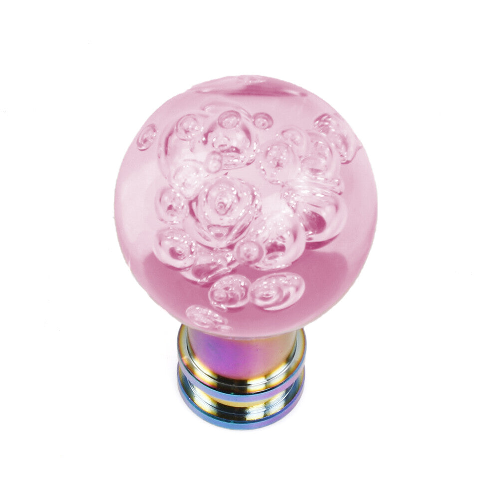 Shift Knob 33mm Ball Manual Transmission Gear Shift Knob Crystal Bubbles Acylic
