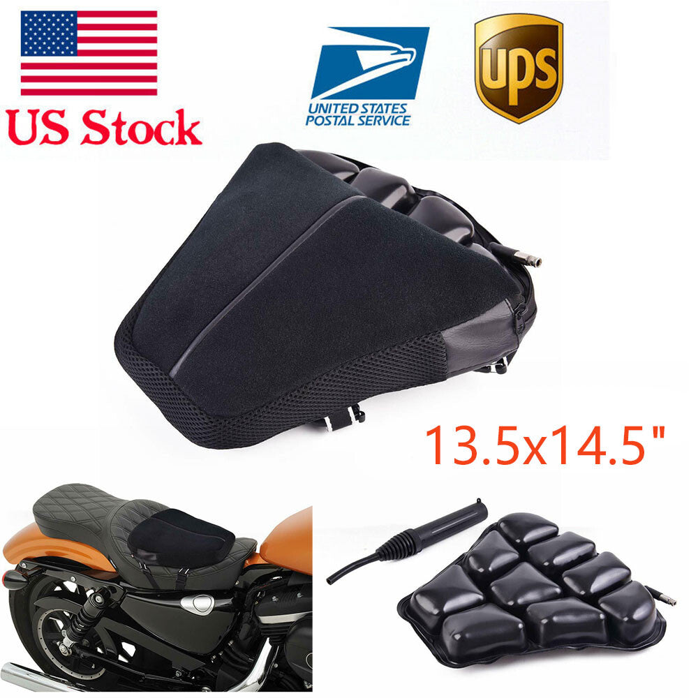 Air Motorcycle for Seat Cushion Pressure Relief Pad Large for Cruiser Touring Saddle