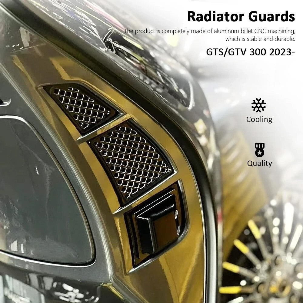 Radiator Grille Guard Cover Oil Cooler Protection For Vespa GTV 300 GTS 300