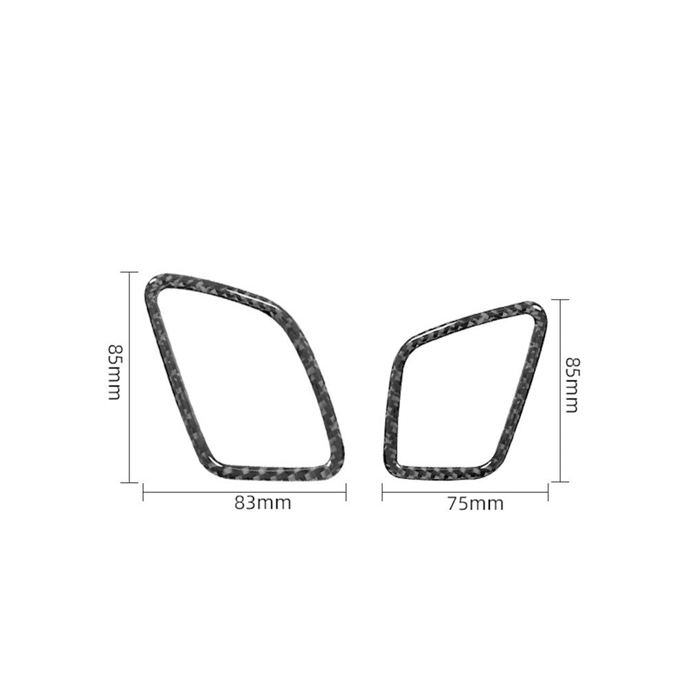 2X Carbon Fiber Defogger Vent Frame Cover Trim for Bmw X3 F25 X4 F26 2011-2017