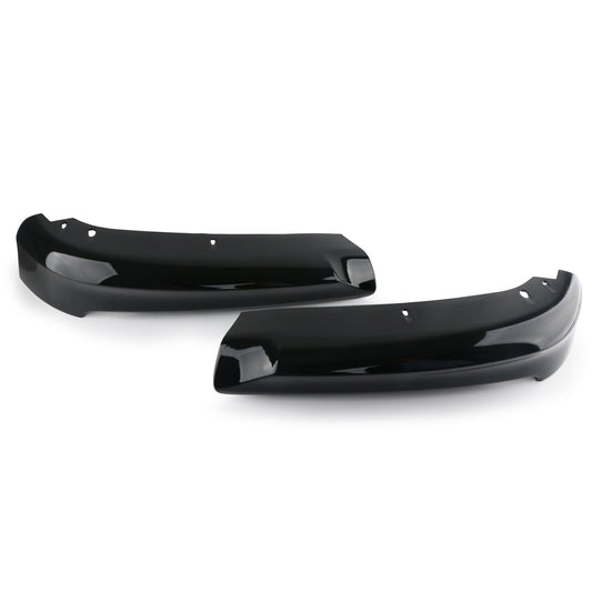 Suitable for 2005-08 for BMW E90 3 Series 4Dr Sedan front bumper splitter kit, black.