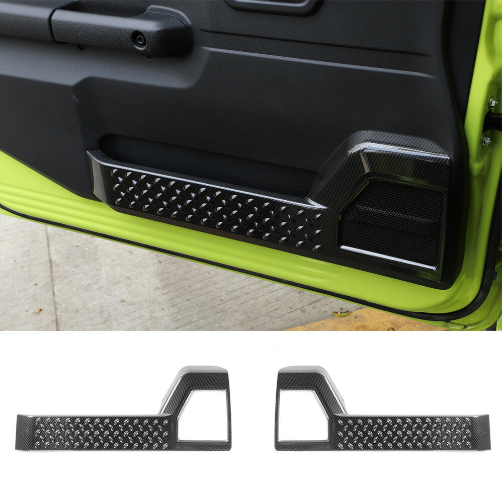 Carbon Fiber ABS Interior Door Panel Decorative Cover for Suzuki for Jimny 2019-2022